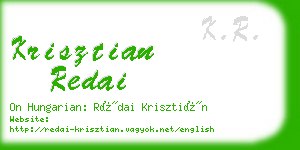 krisztian redai business card